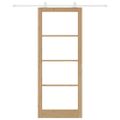 vidaXL Posuvné dvere ORKDAL 93 x 232 cm Prírodná