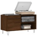 vidaXL Skrinka na platne hnedý dub 85x38x48 cm kompozitné drevo