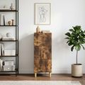 vidaXL Zásuvkový kabinet Dymový dub 33 x 34,5 x 90 cm Kompozitné drevo