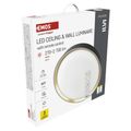 LED nástenné svietidlo ILVI, kruhové 45 W, stmievanie + CCT, čierna + šampanská