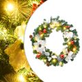 vidaXL Vianočný veniec s LED svetlami zelený 60 cm PVC