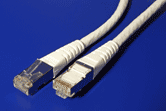 S/FTP patchkabel kat. 6, 0,5m, bílý