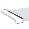 vidaXL Parapetné dosky Biela 160 x 50 x 4,5 cm PVC