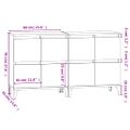 vidaXL Komody 2 ks betónovo sivé 60x35x70 cm kompozitné drevo