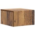 vidaXL Nástenná nočná skrinka 2 ks Staré drevo 33 x 34,5 x 20 cm