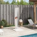vidaXL Externá sprcha 206 cm Biela