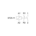 Stykač F&F ST25-11 1F 25A, 1xNO+1xNC, 230V, na DIN lištu