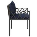 vidaXL Záhradné lavičky 2 -Seater 116 x 56 x 75 cm polyratan