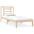 vidaXL Posteľný rám, drevený masív 75x190 cm, malé jednolôžko