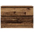 vidaXL TV skrinka lesklá staré drevo 80x35x54 cm spracované drevo