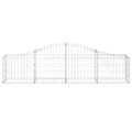 vidaXL Oblúkový gabionový kôš 12 ks 200x30x40/60 cm pozinkované železo