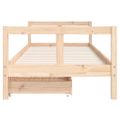 vidaXL Rám detskej postele so zásuvkami 80x200 cm masívna borovica