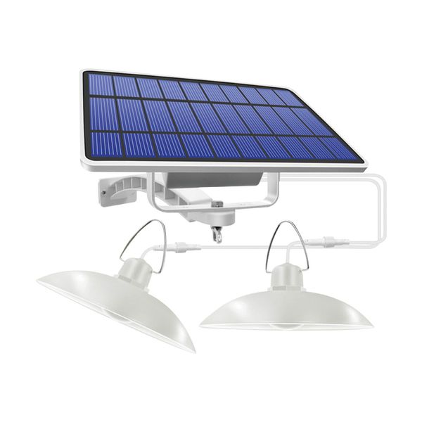 Solárna LED dvojlampa Forever Light SUNARI FLS-80 6W 520lm 4500K 5500mAh Li-Ion