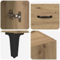 vidaXL Highboard Remeselný dub 69,5 x 34 x 180 cm Kompozitné drevo