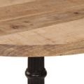 vidaXL Bistro stolík Ø60x76 cm surové mangovníkové drevo