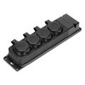 ORNO OR-AE-13167 zásuvka odolná gumená, 4x 230V, IP44
