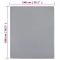 vidaXL Priliehavé prestieradlo Jersey sivé 140x200 cm bavlna
