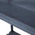 vidaXL Regál s úložnými poličkami čierny 60x30x138 cm plast 100 kg