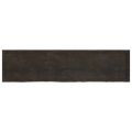 vidaXL Kúpeľňová doska tmavohnedá 200x50x(2-6) cm ošetrený masív