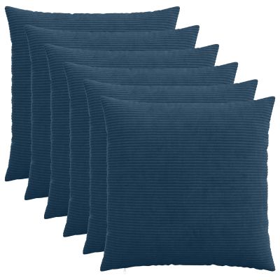 vidaXL Poťah na podložku 6 pcs HEERLEN Námornícka modrá 60 x 60 cm