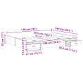 vidaXL Rám postele s úložným prostorem Remeselný dub 140 x 190 cm