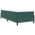 vidaXL Rám postele Tmavozelená 80 x 200 cm látka