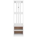 vidaXL Halový strom SANDNES biela 45x40x159,5 cm masívna borovica