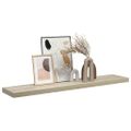 vidaXL Plávajúca nástenná polica, dubová 120x23,5x3,8 cm, MDF