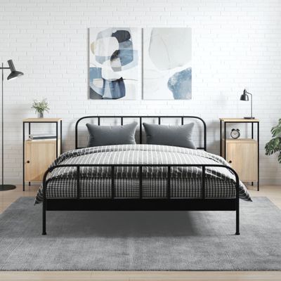 vidaXL Nočné stolíky 2 ks dub sonoma 41x31x80 cm kompozitné drevo