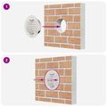 vidaXL Kryty vzduchových ventilátorov 4 ks Strieborná 80 mm