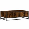 vidaXL Konferenčný stolík dymový dub 100x57x35 cm kompozit.drevo a kov