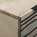 vidaXL Komoda set 2 ks Biela 120 x 33 x 75 cm Masívne mango drevo