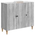 vidaXL Servírovacia skriňa Sivá sonoma 89 x 34,5 x 80 cm