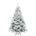 vidaXL Umelý vianočný stromček s 300 LED-i Biela 180 cm PE a PVC