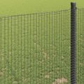 vidaXL Zvarený drôtený plot 1000 x 120 cm Sivá