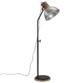 vidaXL Podlahová lampa 25 W starožitná strieborná 30x30x100-150 cm E27