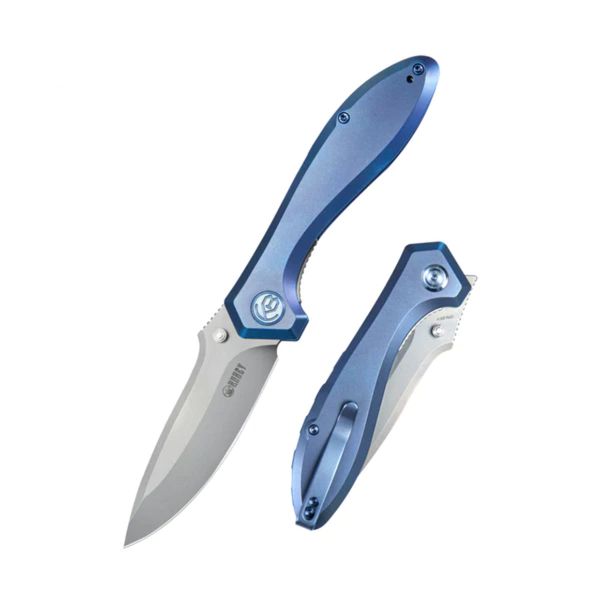Kubey KB314R Ruckus Blue vreckový nôž 8,4 cm, modrá, titán