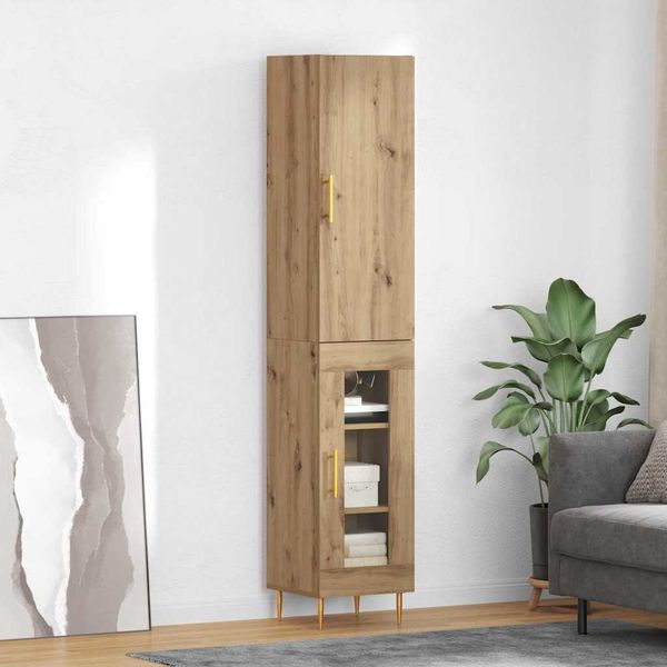 vidaXL Highboard 2 pcs Remeselný dub Kompozitné drevo