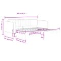 vidaXL Denná posteľ s rozkladacou posteľou ružová 100x200 cm zamat