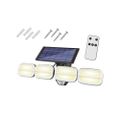 Solárne nástenné svietidlo s nastavením a diaľkovým ovládaním 8 LED COB 800lm PIR IP65 4800mAh