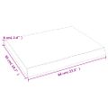 vidaXL Stolová doska tmavohnedá 60x50x(2-6) cm ošetrený masív hrany