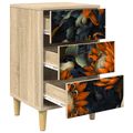 vidaXL Nočný stolík LOCHEM Dub sonoma 36 x 33 x 60 cm Kompozitné drevo
