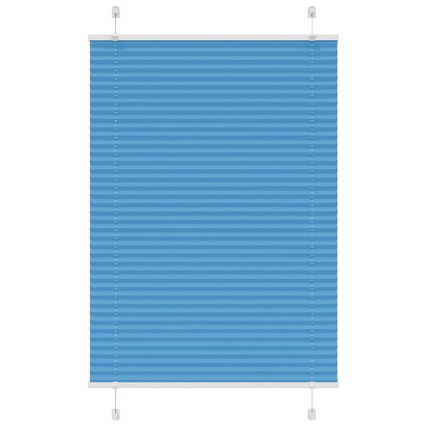 vidaXL plisovaná roleta modrá 100x150 cm Šírka látky 99,4 cm