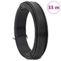 vidaXL Viazací drôt na plot Antracit 33 m PVC