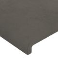 vidaXL Čelá postele 2 ks tmavosivé 72x5x78/88 cm zamat