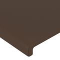 VidaXL Čelo postele hnedé 183x16x118/128 cm umelá koža