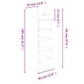 vidaXL Botník dymový dub 30x35x105 cm spracované drevo
