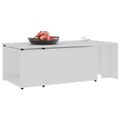 vidaXL Konferenčný stolík, biely 150x50x35 cm, kompozitné drevo