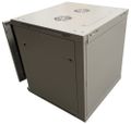 XtendLan 15U/600x600, na zeď, jednodílný, rozložený, skleněné dveře šedý Rozvadec, 19", na stenu, jednodílný, rozložený, výška 15U, 600 x 600, sklenené dvere, kourové sklo, nosnost 60kg, šedý