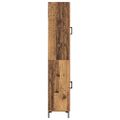 vidaXL Highboard Staré drevo 34,5 x 34 x 180 cm Kompozitné drevo
